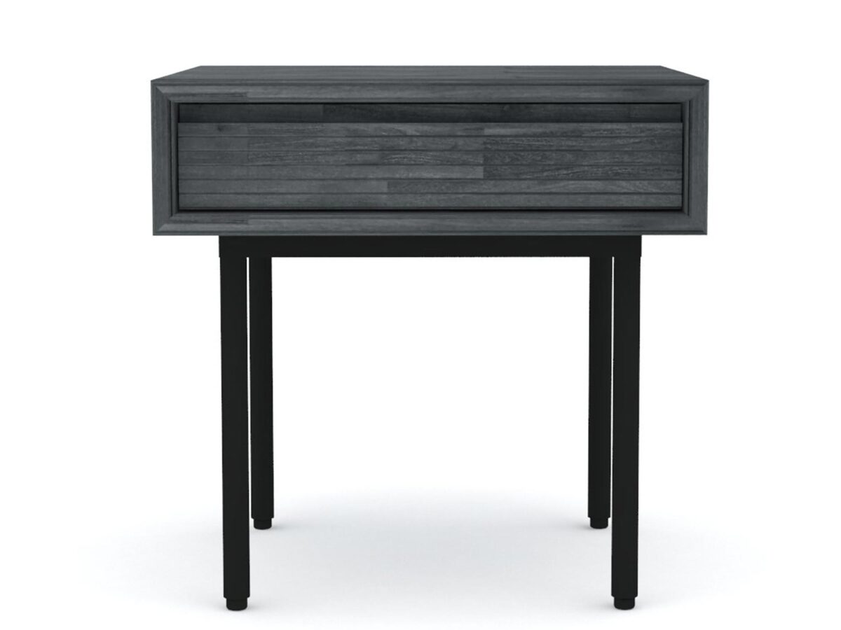 Szafka nocna drewniana Tundra Grey – Nobile