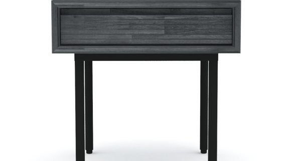 Szafka nocna drewniana Tundra Grey – Nobile