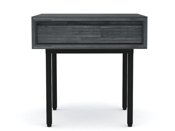 Biurko loftowe z jedną szufladą i matowym wykończeniem