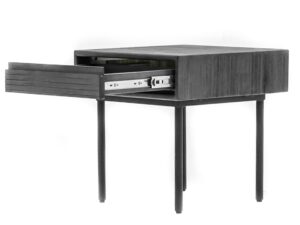 miniaturka Szafka nocna drewniana Tundra Grey – Nobile