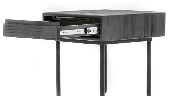 miniaturka Szafka nocna drewniana Tundra Grey – Nobile