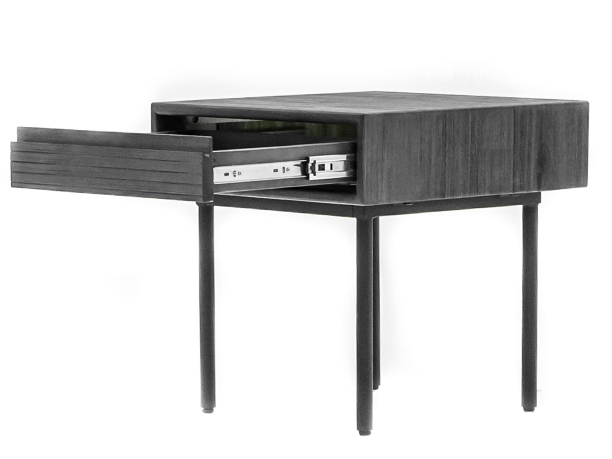 Biurko z szufladą i półką na klawiaturę w stylu industrialnym Biurko z szufladą i półką na klawiaturę w stylu industrialnym