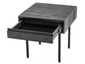 miniaturka Szafka nocna drewniana Tundra Grey – Nobile