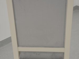 miniaturka Tapicerowane Krzesło Białe Szare Siedzisko – Dijon