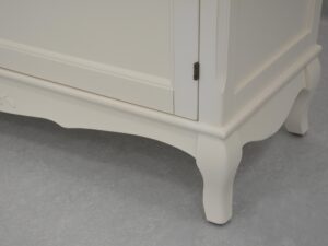 miniaturka Prowansalski Kredens Gięte Nóżki Antyczna Biel – Dijon