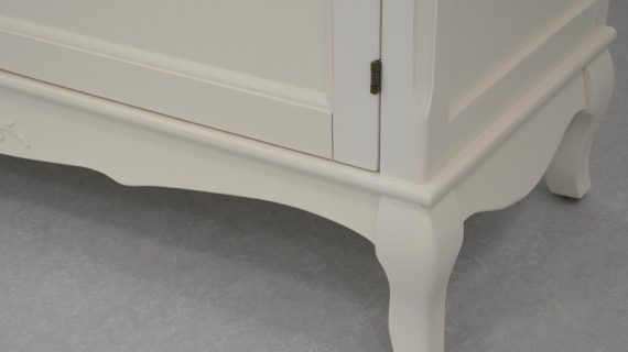 miniaturka Prowansalski Kredens Gięte Nóżki Antyczna Biel – Dijon