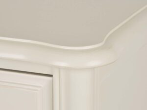 miniaturka Prowansalska Komoda z Frezowanymi Krawędziami Biała – Dijon