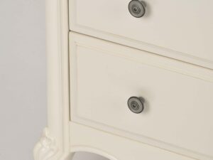 miniaturka Prowansalska Komoda z Frezowanymi Krawędziami Biała – Dijon