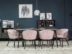 miniaturka Regał retro z grafitowymi nogami – Nobile