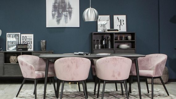 miniaturka Regał retro z grafitowymi nogami – Nobile