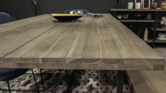 miniaturka Stół loft z grafitowymi nogami – Vento