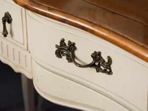 miniaturka Drewniana konsola z miodowym blatem w stylu prowansalskim – Verona