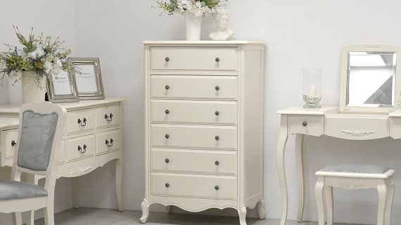 miniaturka Tapicerowane Krzesło Białe Szare Siedzisko – Dijon