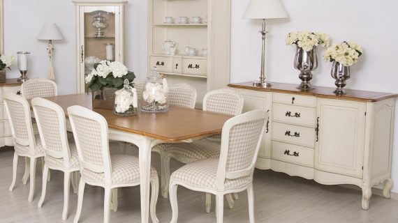 miniaturka Komoda z litego drewna z miodowym blatem w stylu prowansalskim – Verona