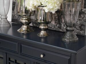 miniaturka Granatowa komoda z przecieranym wykończeniem – Avola