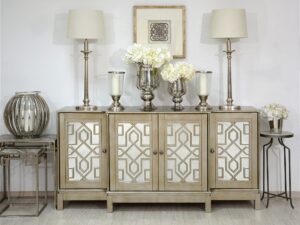 miniaturka Komoda w stylu glamour stare złoto z lustrami – Avola