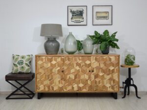 miniaturka Stolik z drewna z regulowaną wysokością – Avola