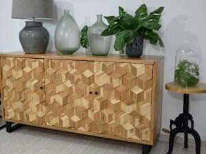 miniaturka Stolik z drewna z regulowaną wysokością – Avola