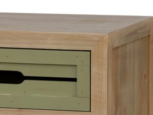 miniaturka Retro szafka nocna z naturalnego drewna – Amalfi