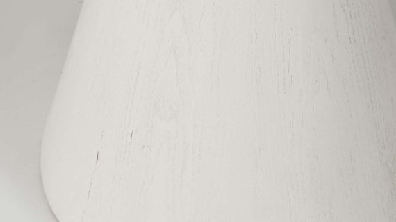 miniaturka Biały Stolik Okrągły Blat Stożkowa Podstawa – Florence