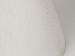 miniaturka Biały Stolik Okrągły Blat Stożkowa Podstawa – Florence