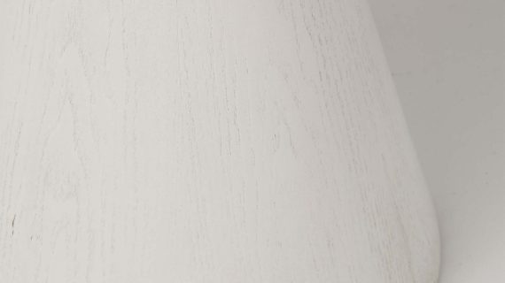 miniaturka Biały Stolik Okrągły Blat Stożkowa Podstawa – Florence