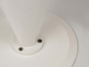 miniaturka Biały Stolik Okrągły Blat Stożkowa Podstawa – Florence