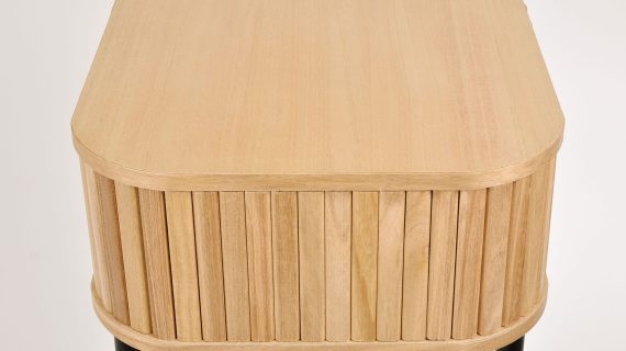 miniaturka Retro Konsola Drewniany Korpus Metalowe Nogi – Florence