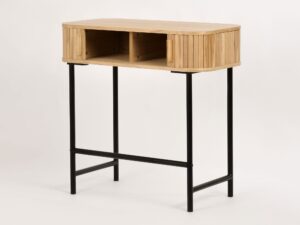 miniaturka Retro Konsola Drewniany Korpus Metalowe Nogi – Florence