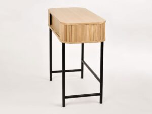 miniaturka Retro Konsola Drewniany Korpus Metalowe Nogi – Florence