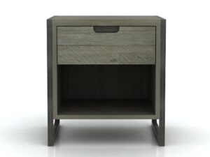 Szafka nocna loft z frezowanym uchwytem – Vento