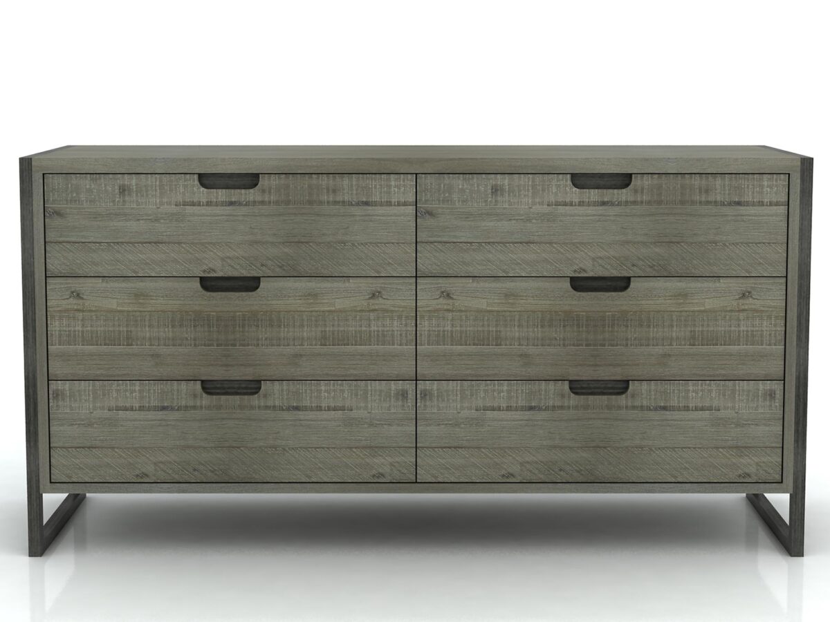 Komoda loftowa z postarzanymi nogami metalowymi – Vento