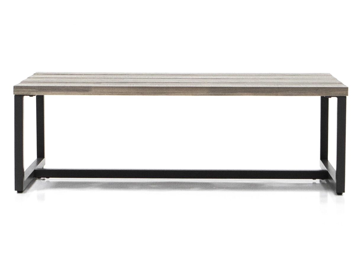 Ława loftowa drewniana z grafitową podstawą – Vento