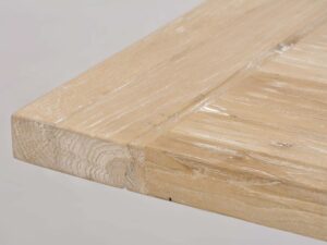 miniaturka Konsola glamour z naturalnym drewnem i stalową podstawą – Luxe