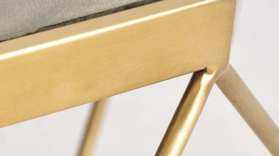 miniaturka Stolik glamour z cementowym blatem i geometryczną konstrukcją – Luxe