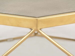 miniaturka Stolik glamour z cementowym blatem i geometryczną konstrukcją – Luxe