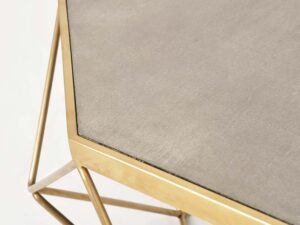 miniaturka Stolik glamour z cementowym blatem i geometryczną konstrukcją – Luxe