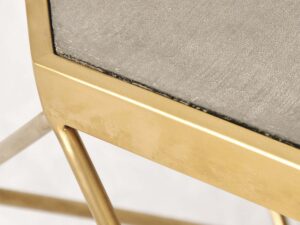 miniaturka Stolik glamour z cementowym blatem i geometryczną konstrukcją – Luxe