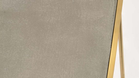 miniaturka Stolik glamour szary z betonowym blatem i złotą podstawą – Luxe