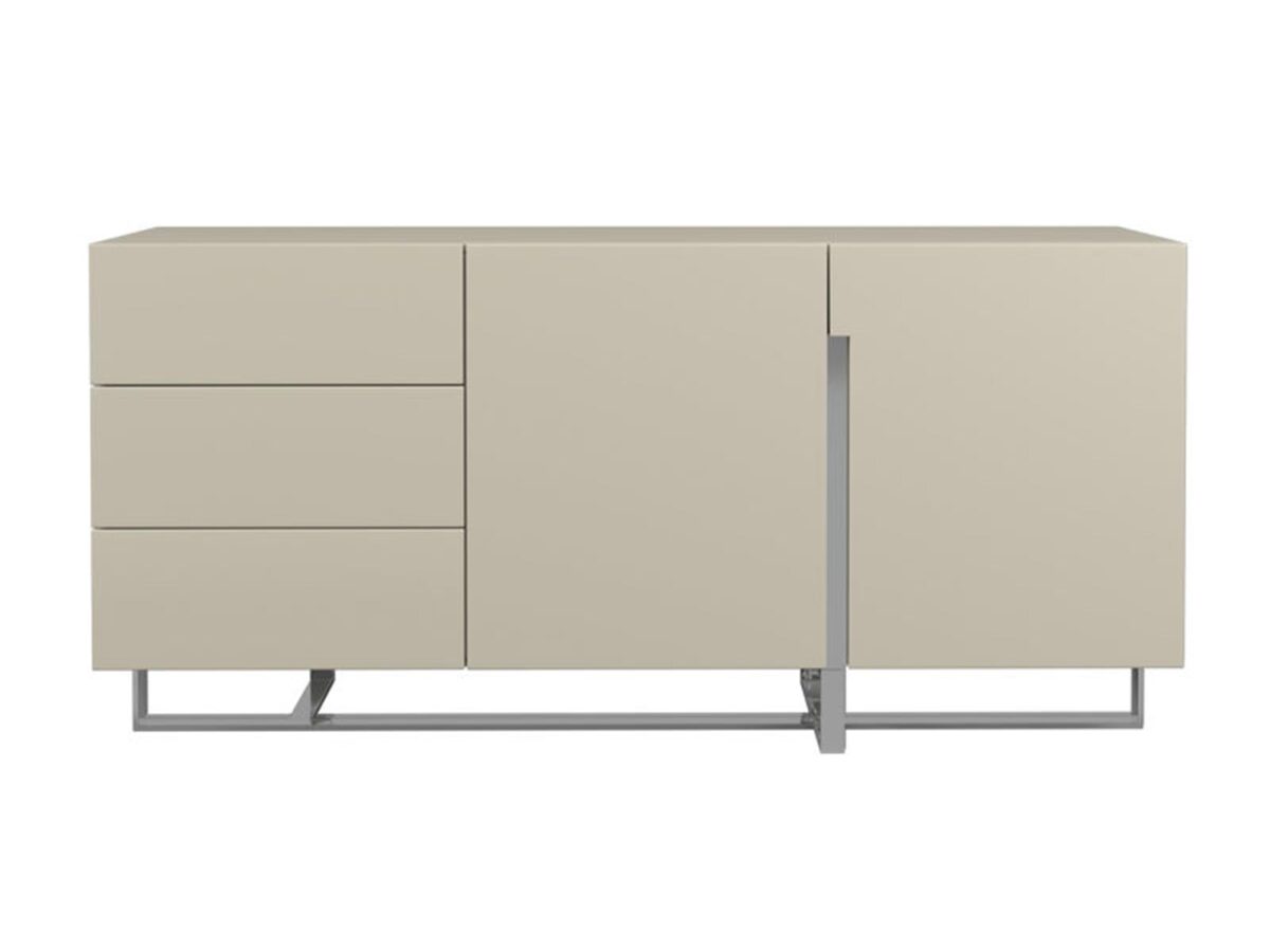 Piaskowa Komoda Modern Classic Chromowane Nogi – Brooklyn