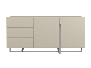 Piaskowa Komoda Modern Classic Chromowane Nogi – Brooklyn