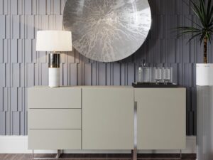 miniaturka Piaskowa Komoda Modern Classic Chromowane Nogi – Brooklyn