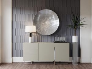 miniaturka Piaskowa Komoda Modern Classic Chromowane Nogi – Brooklyn