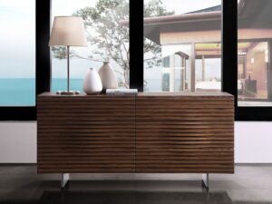 miniaturka Orzechowa Komoda Modern Classic 6 Szuflad – Brooklyn