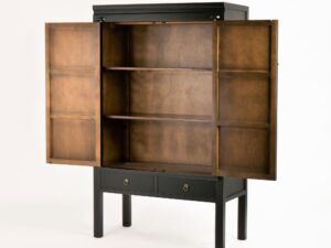 miniaturka Elegancka Szafa Czerwone Przetarcia Orientalne Zdobienia – Hamilton