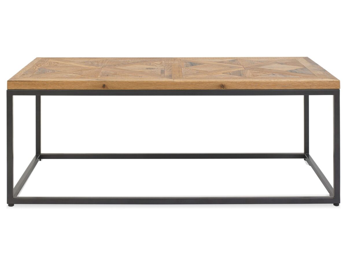 Kawowy Stolik Loftowy Drewniany Stalowa Konstrukcja – Karma