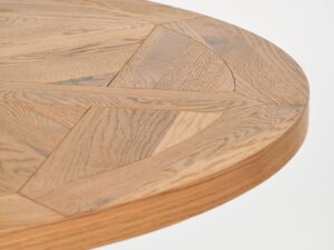 miniaturka Loftowy Stół Okrągły Stalowy Stelaż Drewniany Blat – Karma