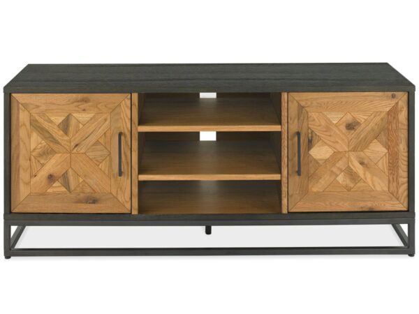 Loftowa szafka RTV na metalowym spodzie