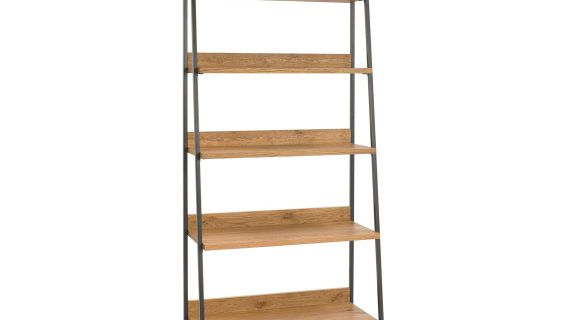 miniaturka Loftowy Regał Naturalne Drewno Stalowe Nogi – Karma