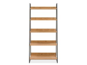 Loftowy Regał Naturalne Drewno Stalowe Nogi – Karma